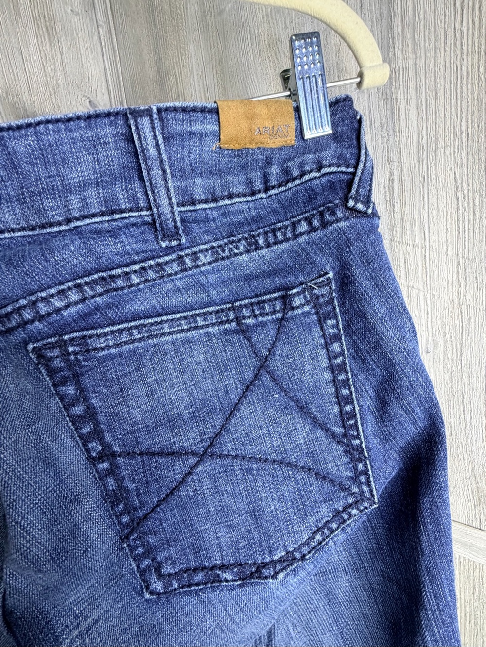 Ariat Ella Wide Leg Denim Trousers 30L - Picture 6 of 8